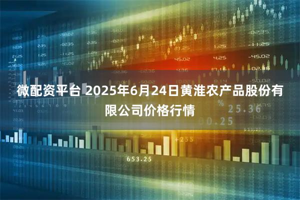 微配资平台 2025年6月24日黄淮农产品股份有限公司价格行情