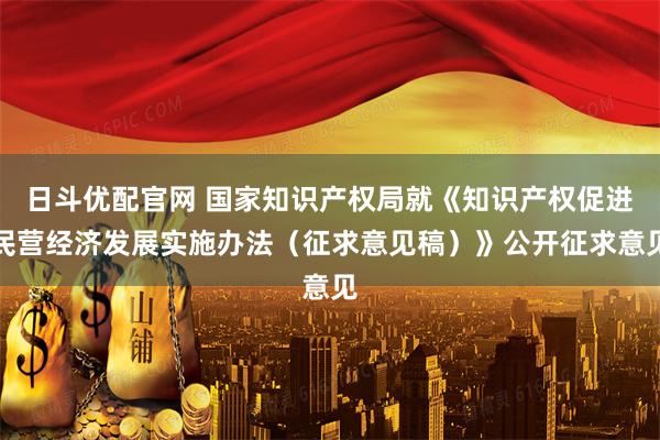 日斗优配官网 国家知识产权局就《知识产权促进民营经济发展实施办法（征求意见稿）》公开征求意见